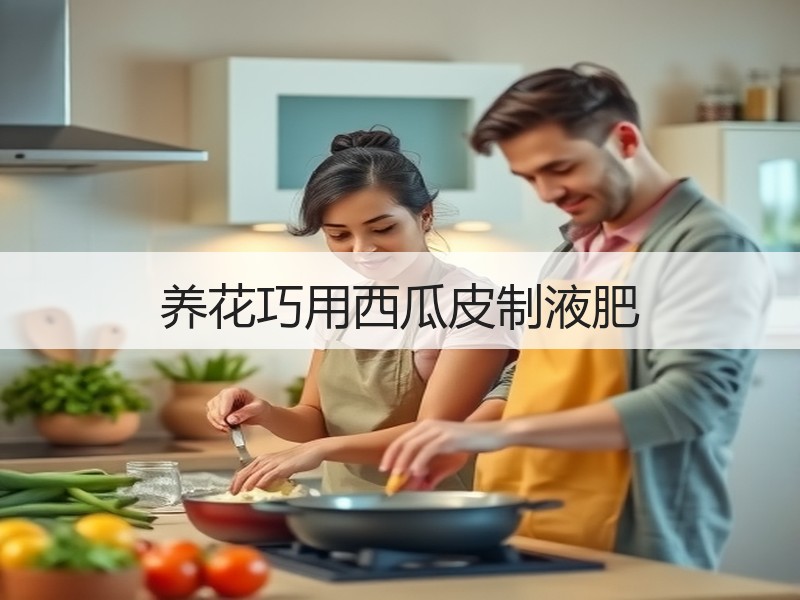 养花巧用西瓜皮制液肥
