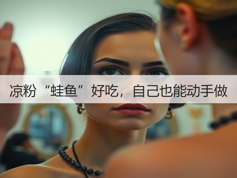 凉粉“蛙鱼”好吃，自己也能动手做