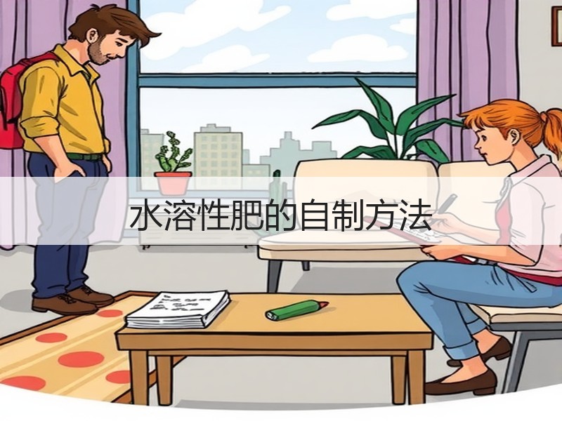 水溶性肥的自制方法