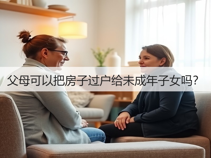 父母可以把房子过户给未成年子女吗？