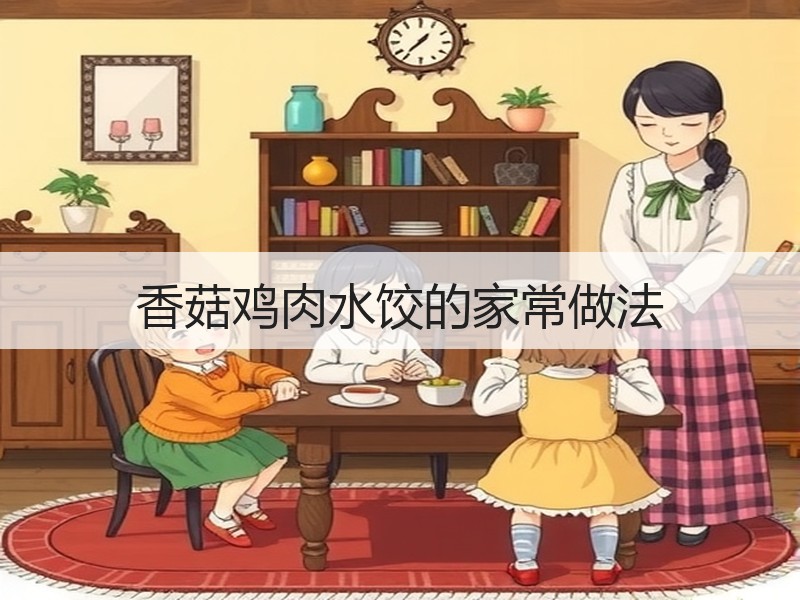 香菇鸡肉水饺的家常做法
