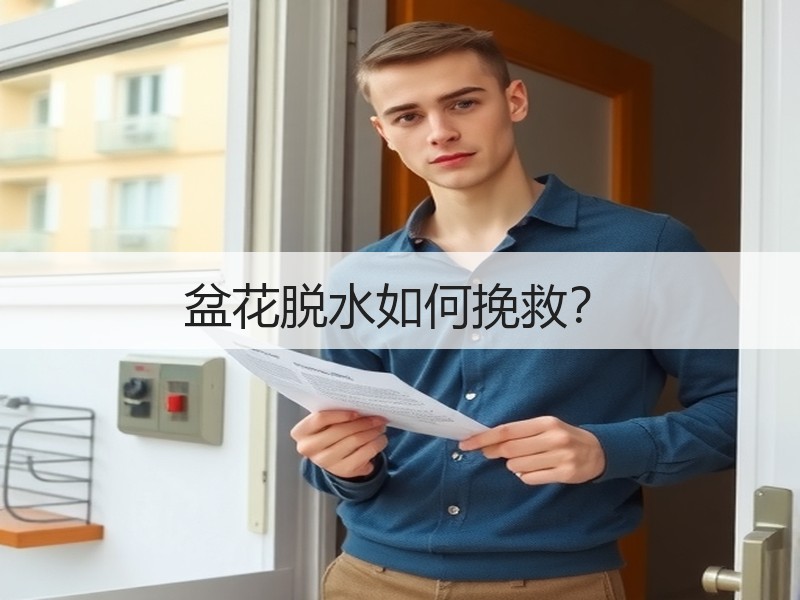 盆花脱水如何挽救？