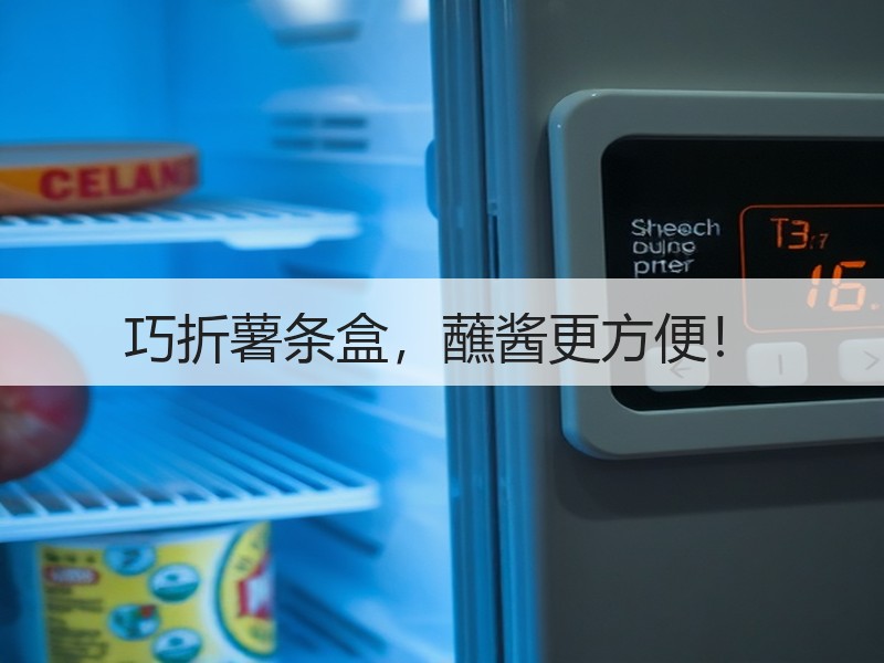 巧折薯条盒，蘸酱更方便！