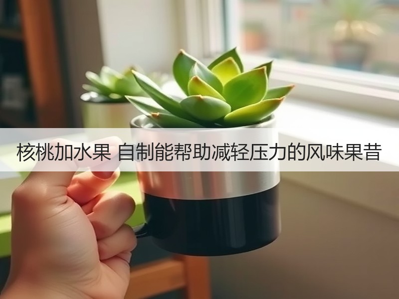 核桃加水果 自制能帮助减轻压力的风味果昔