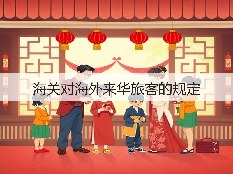 海关对海外来华旅客的规定