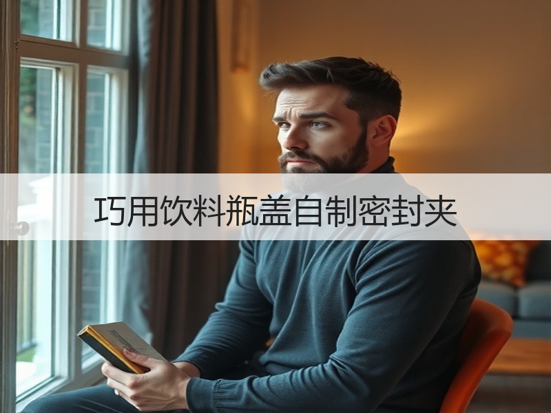 巧用饮料瓶盖自制密封夹