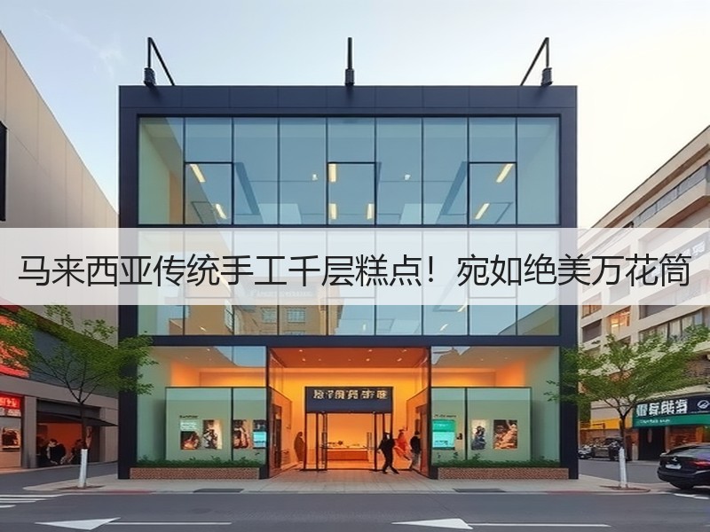马来西亚传统手工千层糕点！宛如绝美万花筒