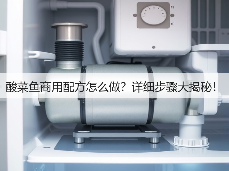 酸菜鱼商用配方怎么做？详细步骤大揭秘！