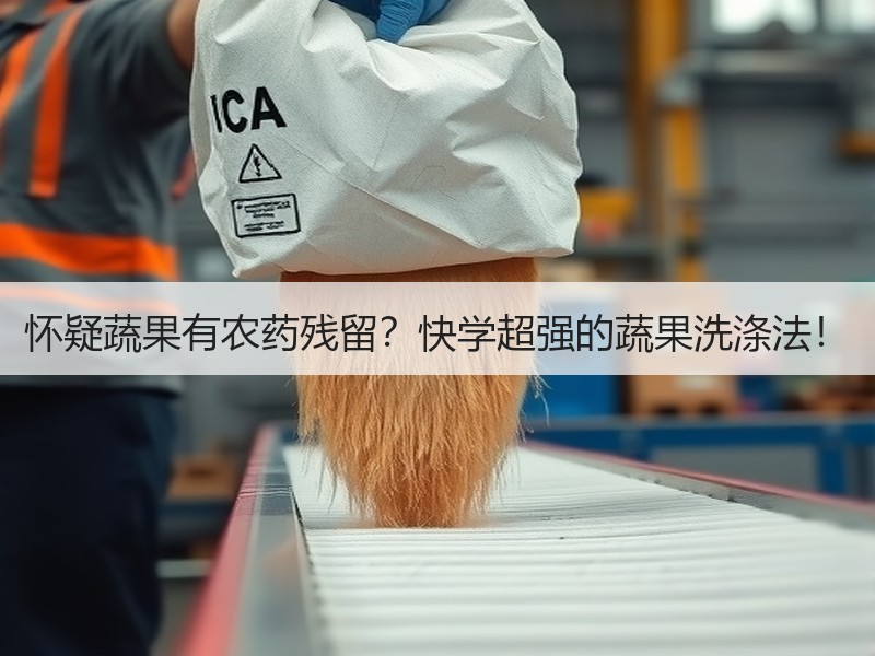 怀疑蔬果有农药残留？快学超强的蔬果洗涤法！