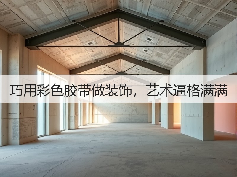 巧用彩色胶带做装饰，艺术逼格满满
