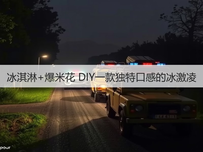 冰淇淋+爆米花 DIY一款独特口感的冰激凌