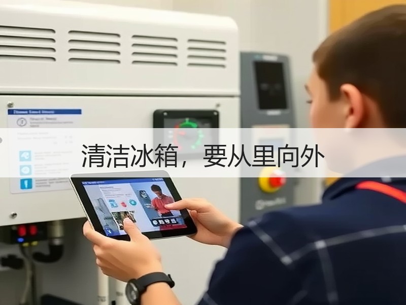 清洁冰箱，要从里向外