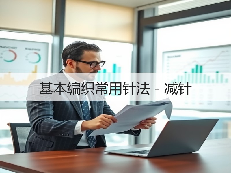 基本编织常用针法－减针
