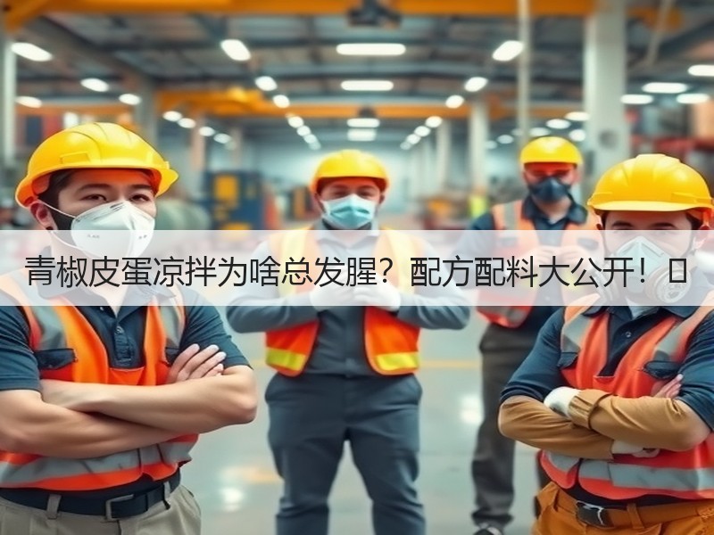 青椒皮蛋凉拌为啥总发腥？配方配料大公开！️