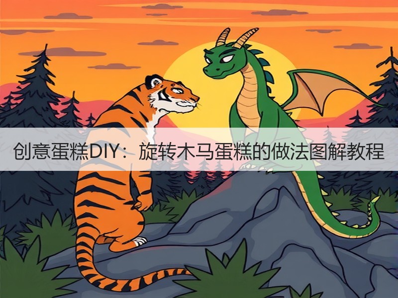 创意蛋糕DIY：旋转木马蛋糕的做法图解教程