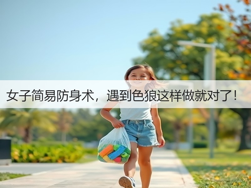 女子简易防身术，遇到色狼这样做就对了！