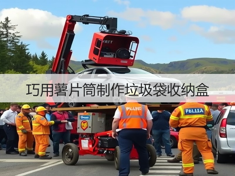 巧用薯片筒制作垃圾袋收纳盒