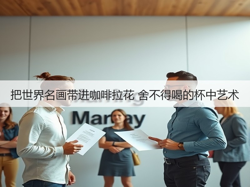 把世界名画带进咖啡拉花 舍不得喝的杯中艺术