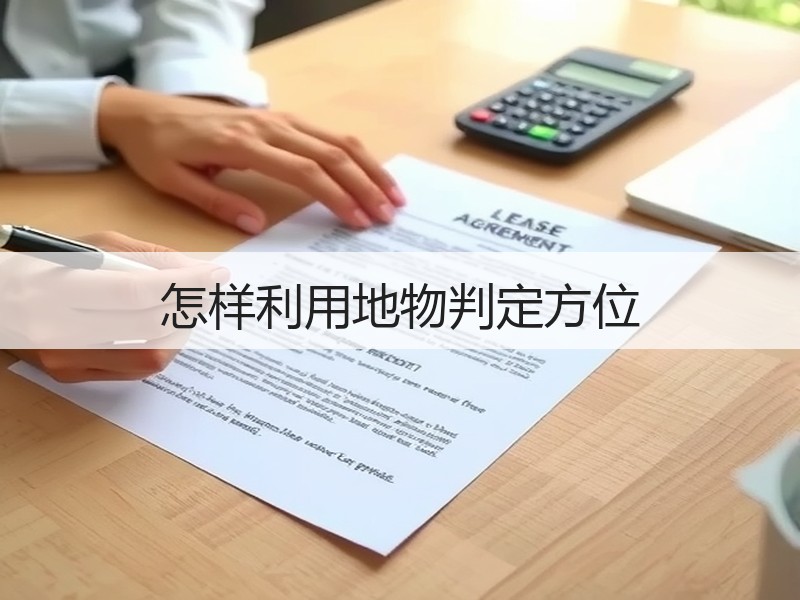 怎样利用地物判定方位