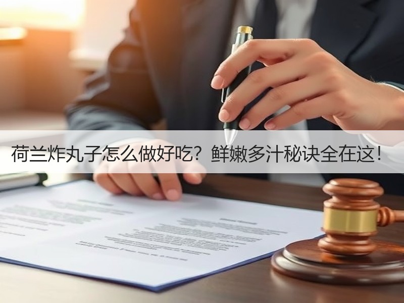 荷兰炸丸子怎么做好吃？鲜嫩多汁秘诀全在这！