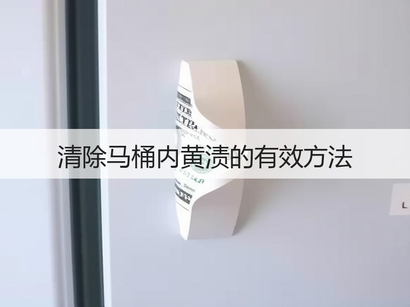 清除马桶内黄渍的有效方法