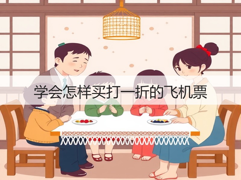 学会怎样买打一折的飞机票