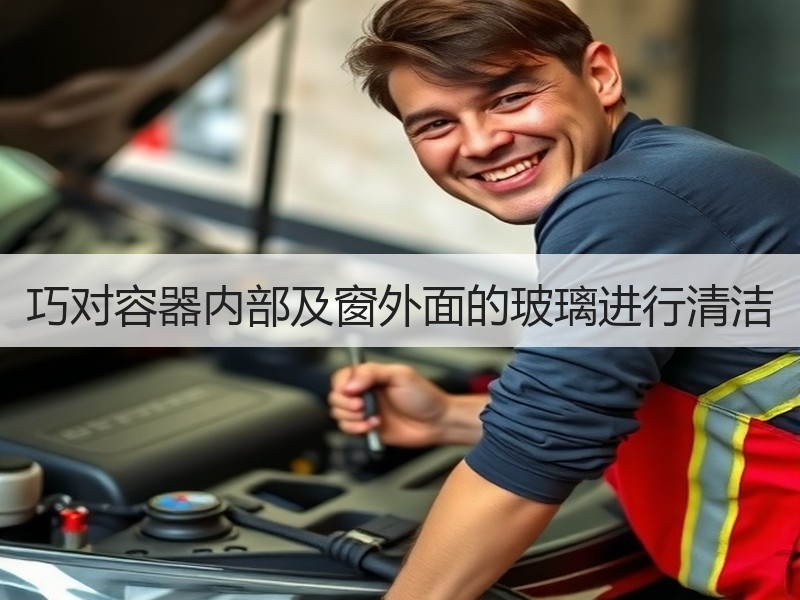 巧对容器内部及窗外面的玻璃进行清洁