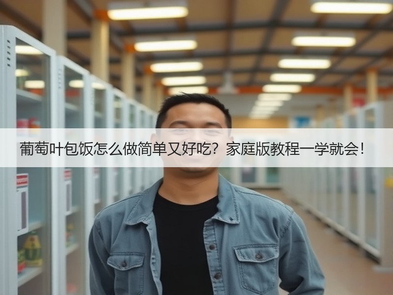 葡萄叶包饭怎么做简单又好吃？家庭版教程一学就会！