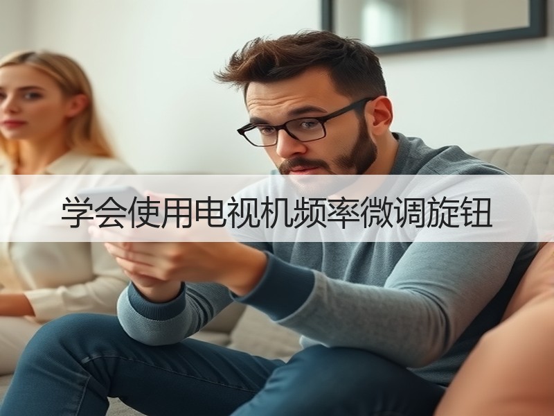 学会使用电视机频率微调旋钮