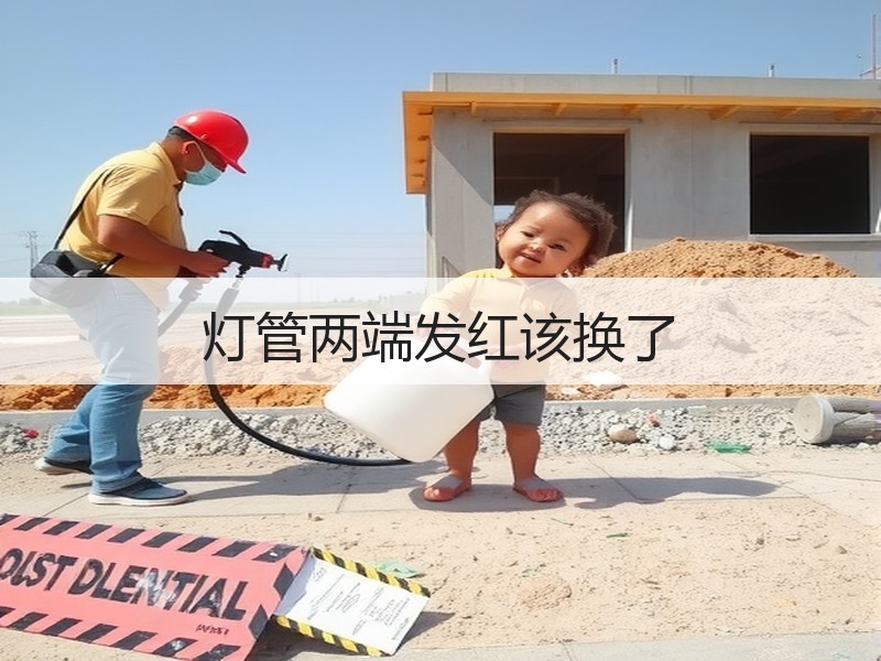 灯管两端发红该换了