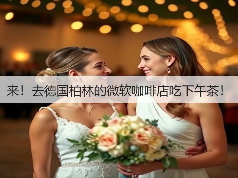 来！去德国柏林的微软咖啡店吃下午茶！