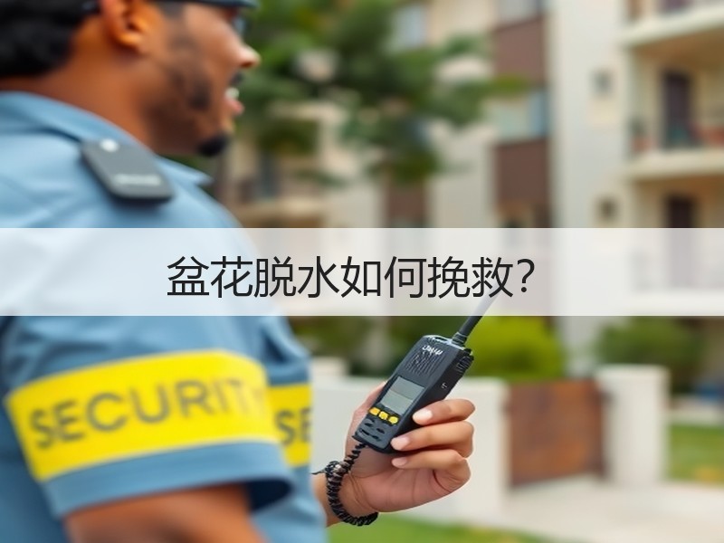 盆花脱水如何挽救？
