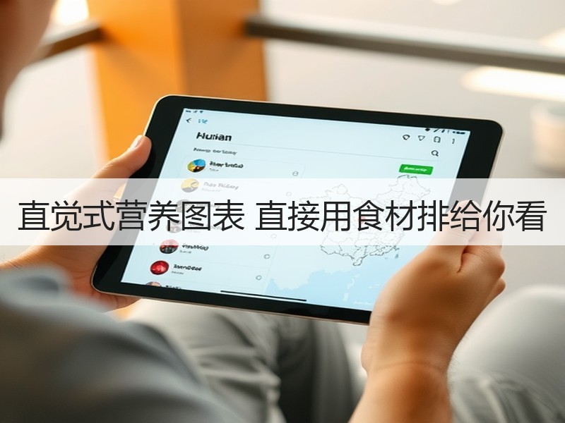 直觉式营养图表 直接用食材排给你看