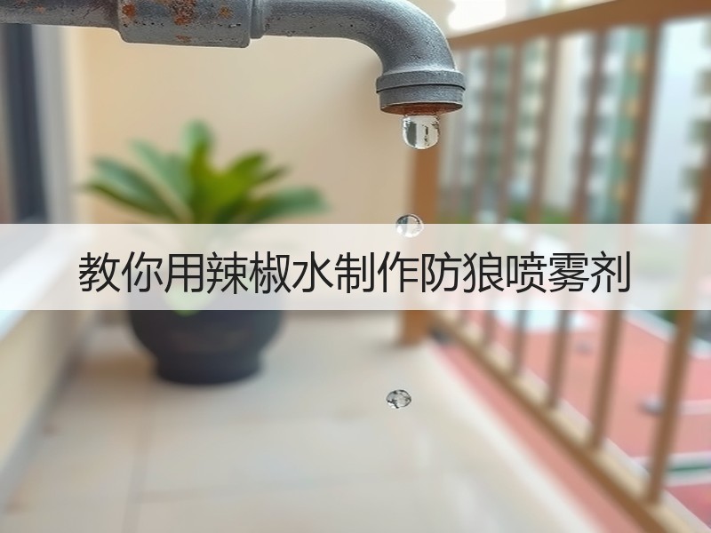教你用辣椒水制作防狼喷雾剂