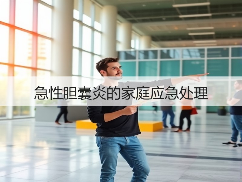急性胆囊炎的家庭应急处理
