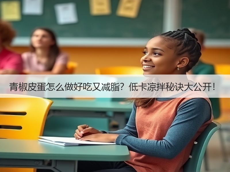 青椒皮蛋怎么做好吃又减脂？低卡凉拌秘诀大公开！