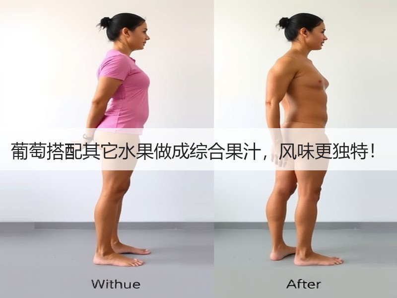 葡萄搭配其它水果做成综合果汁，风味更独特！