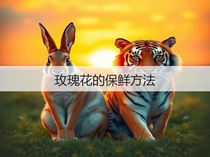 玫瑰花的保鲜方法