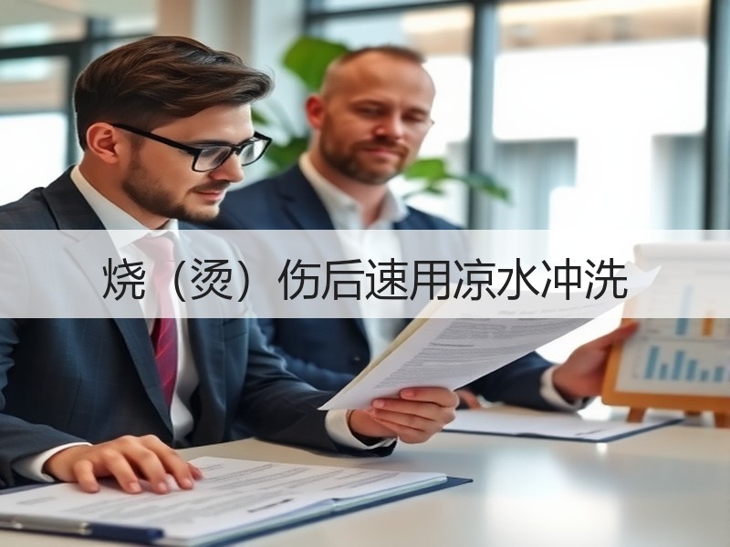 烧（烫）伤后速用凉水冲洗