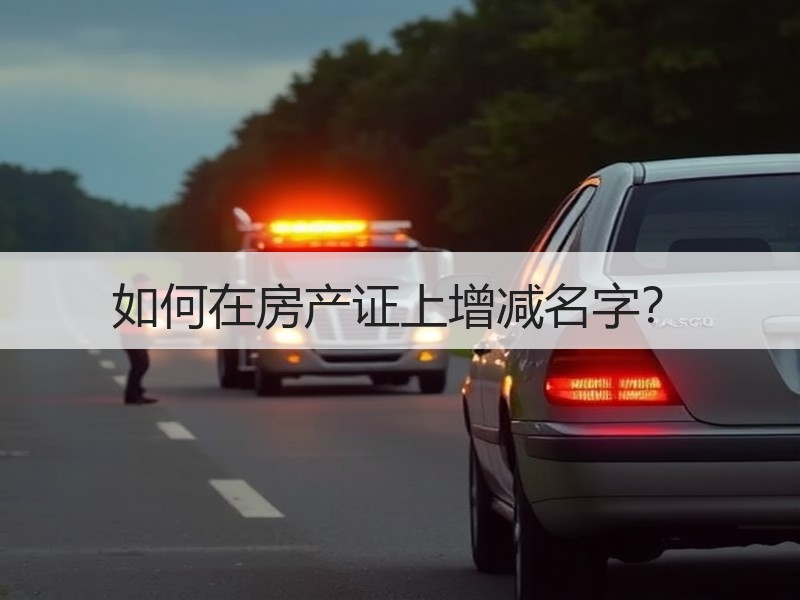 如何在房产证上增减名字？