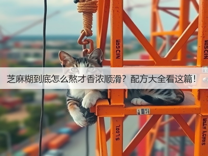 芝麻糊到底怎么熬才香浓顺滑？配方大全看这篇！