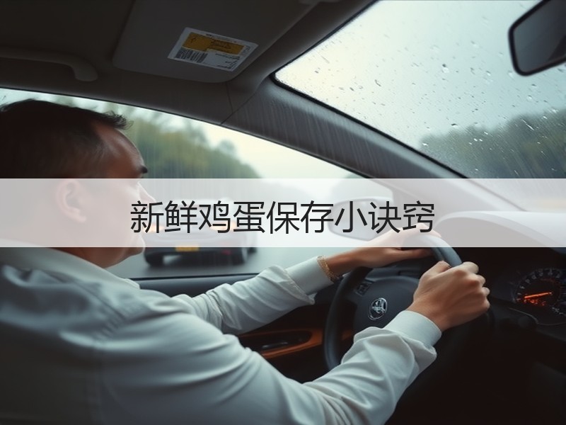 新鲜鸡蛋保存小诀窍