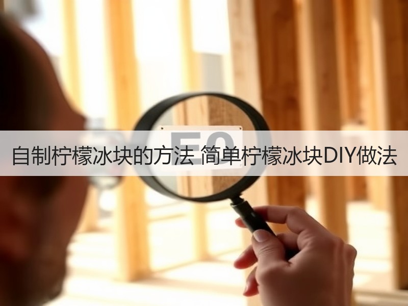 自制柠檬冰块的方法 简单柠檬冰块DIY做法