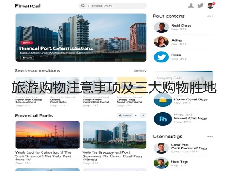 旅游购物注意事项及三大购物胜地