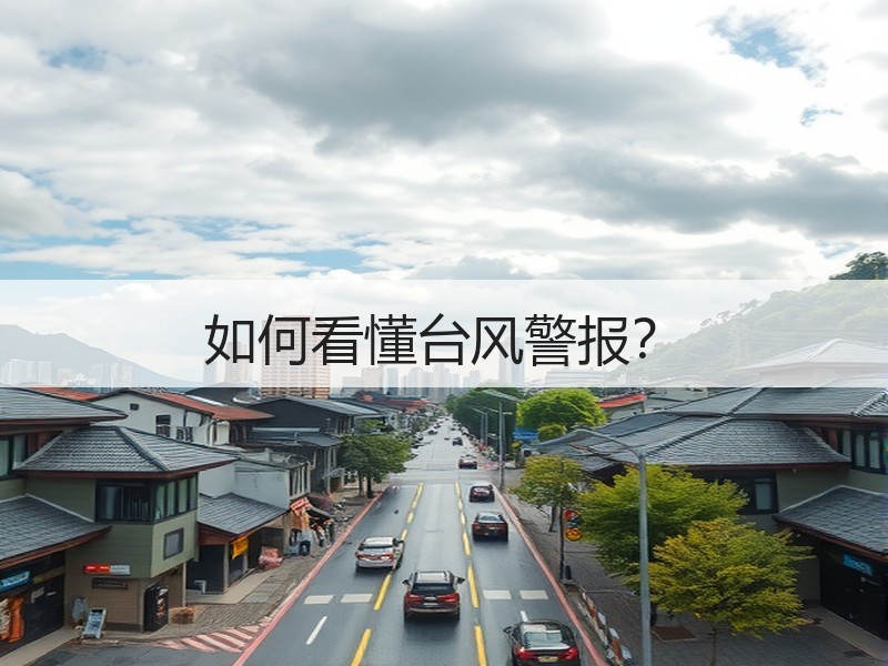 如何看懂台风警报？