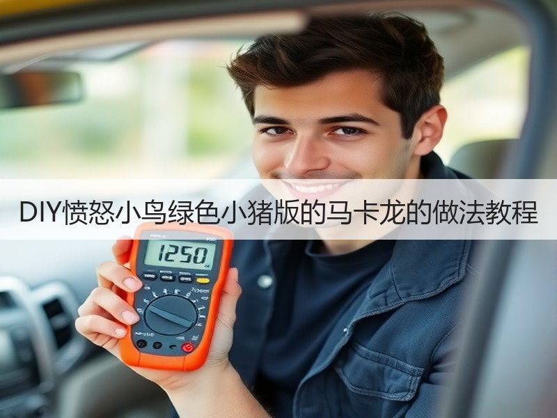 DIY愤怒小鸟绿色小猪版的马卡龙的做法教程