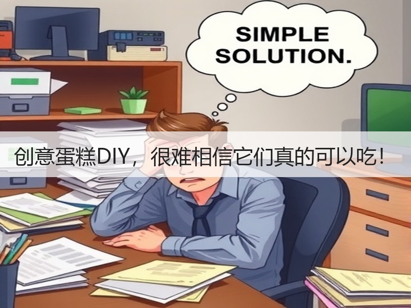 创意蛋糕DIY，很难相信它们真的可以吃！