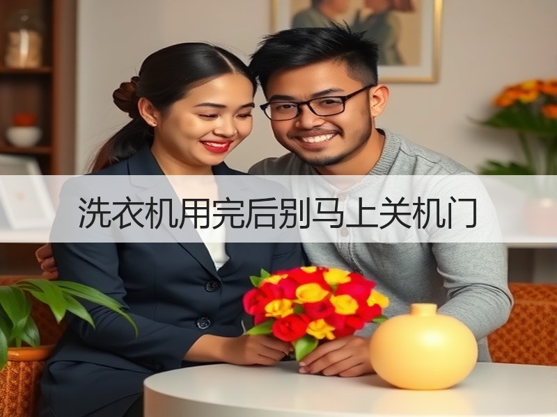 洗衣机用完后别马上关机门