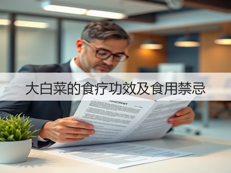 大白菜的食疗功效及食用禁忌