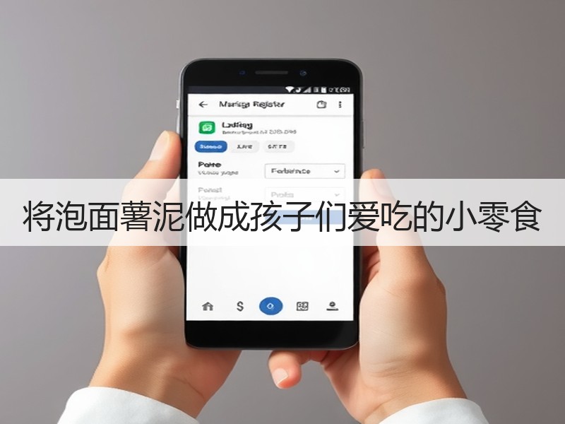 将泡面薯泥做成孩子们爱吃的小零食